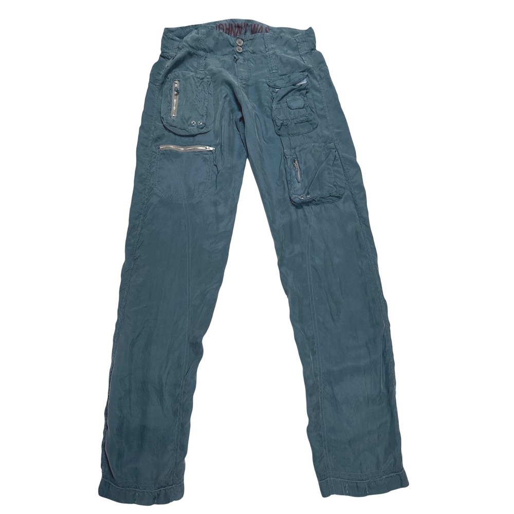 Johnny Was Green/Teal Cargo Pants Casual‎ size 6